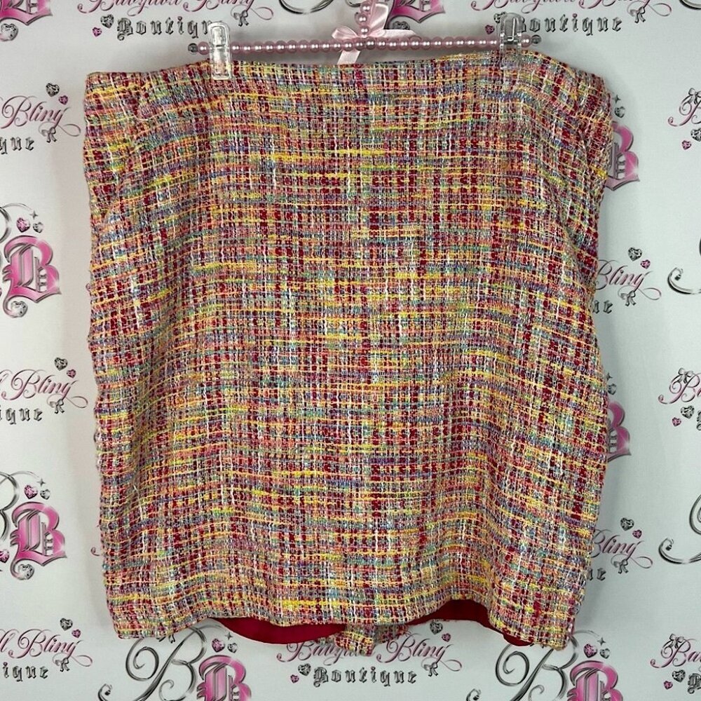 Merona skirt tweed multicolor rainbow 🌈 pencil Colorful Tweed Skirt